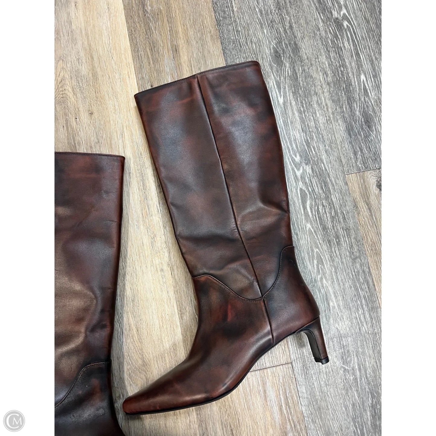 Boots Knee Heels By Vince Camuto In Brown, Size: 10