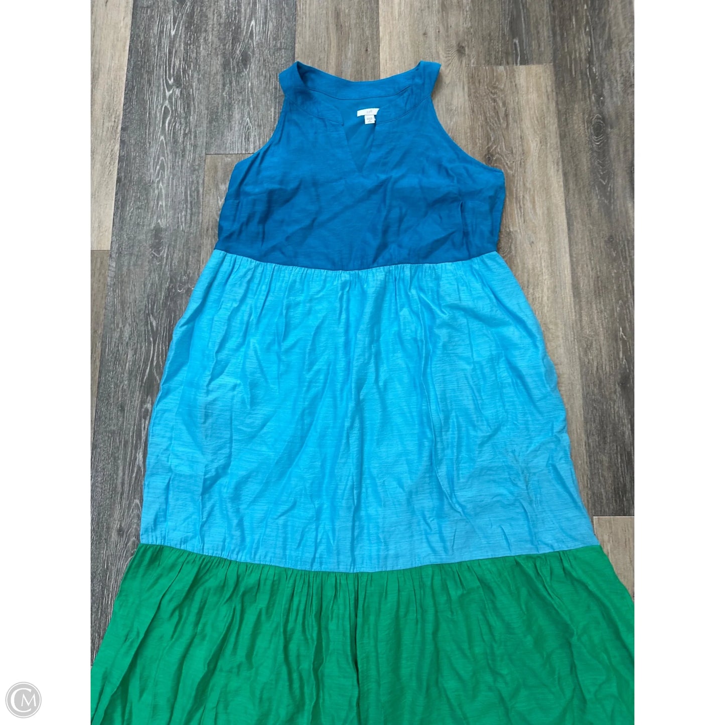 Dress Casual Maxi By J. Jill In Blue, Size: M