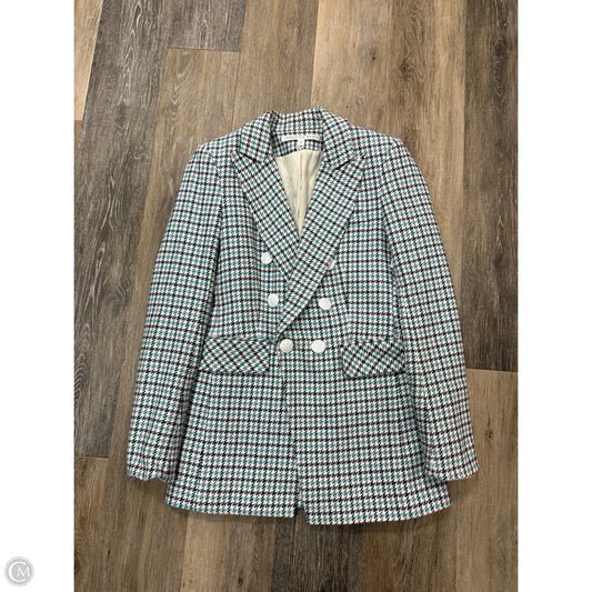 Blazer Designer By Veronica Beard In Plaid Pattern, Size: 0
