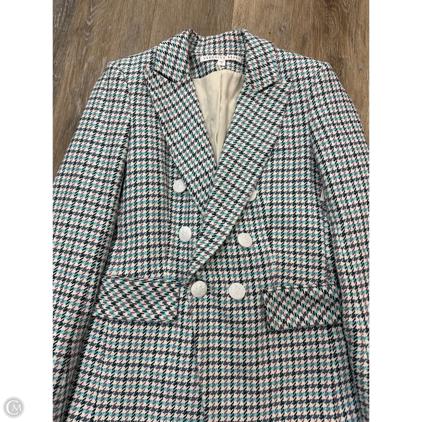 Blazer Designer By Veronica Beard In Plaid Pattern, Size: 0