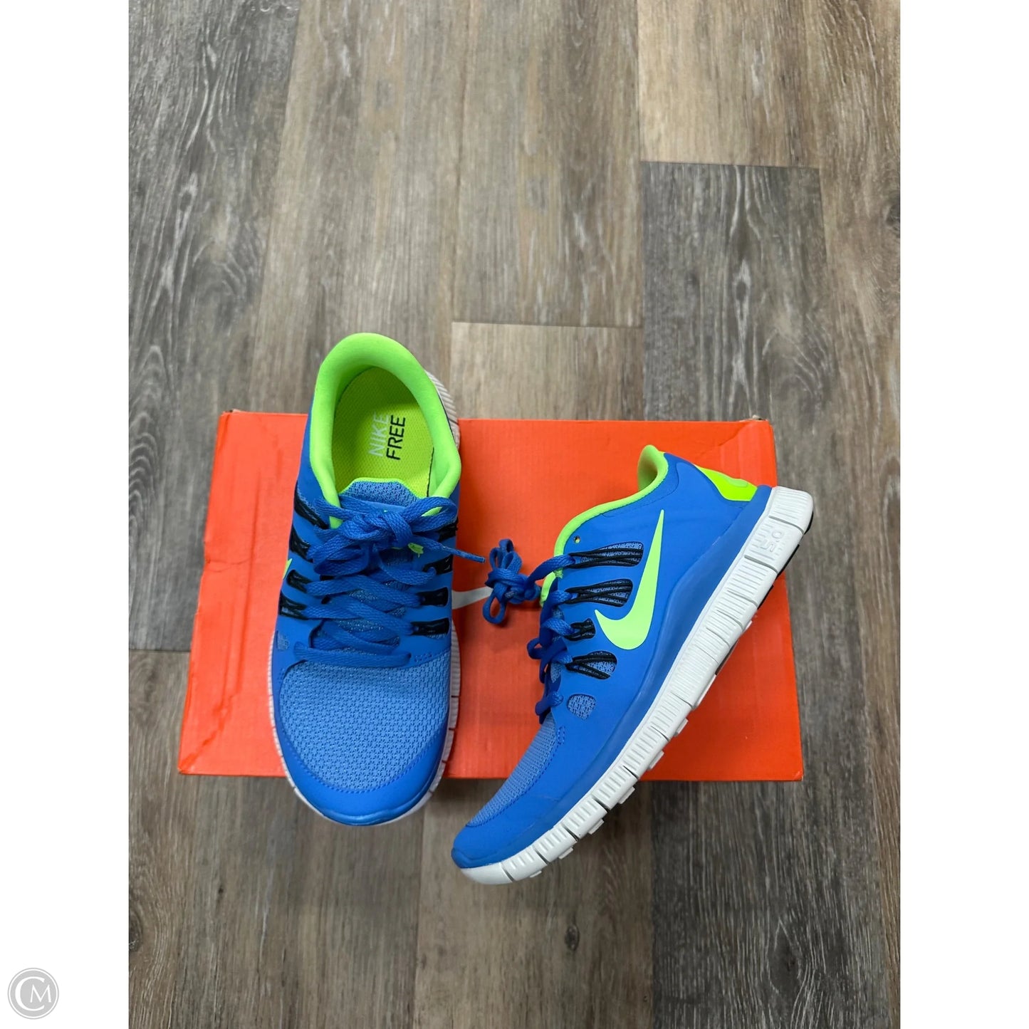 Shoes Athletic By Nike Apparel In Blue, Size: 7