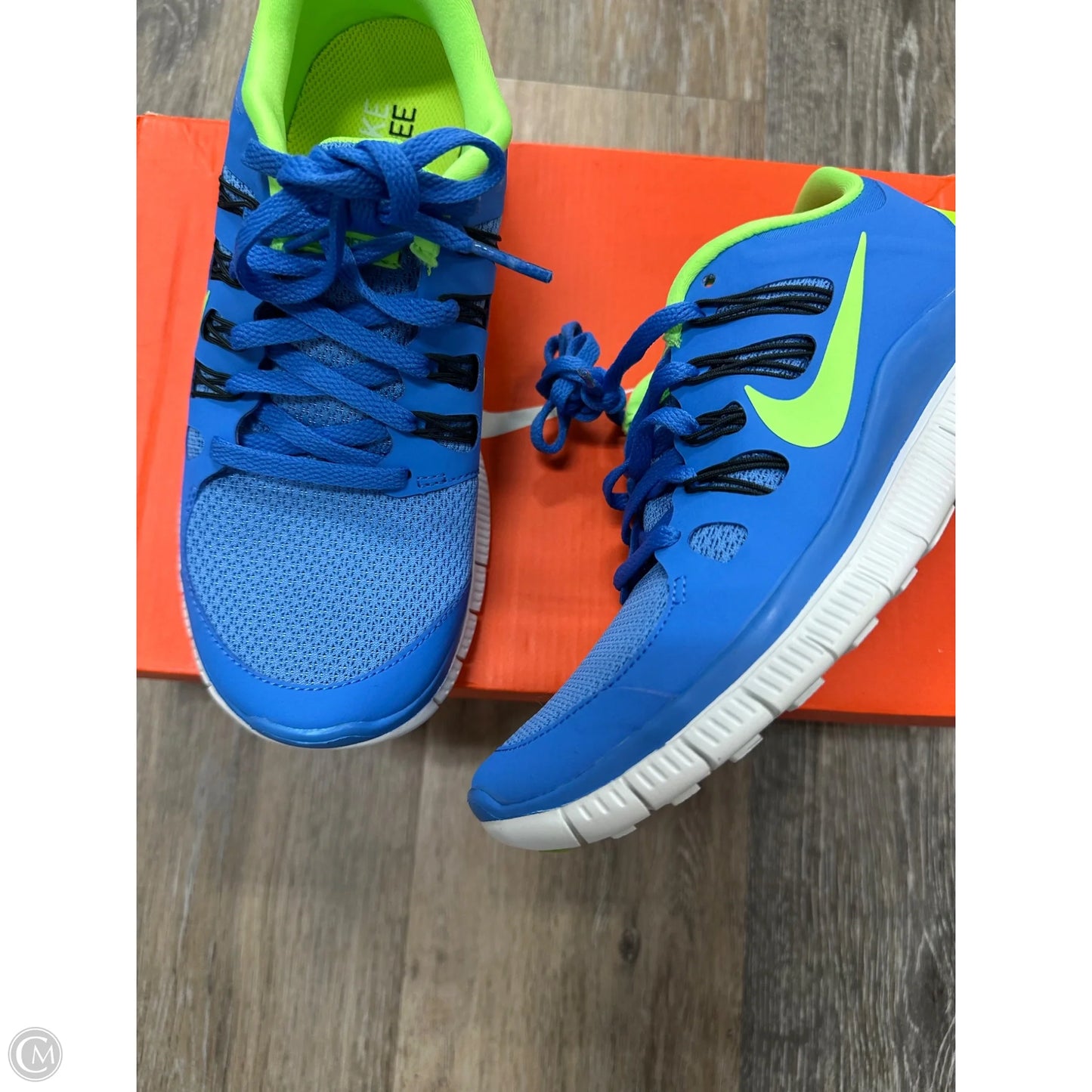 Shoes Athletic By Nike Apparel In Blue, Size: 7