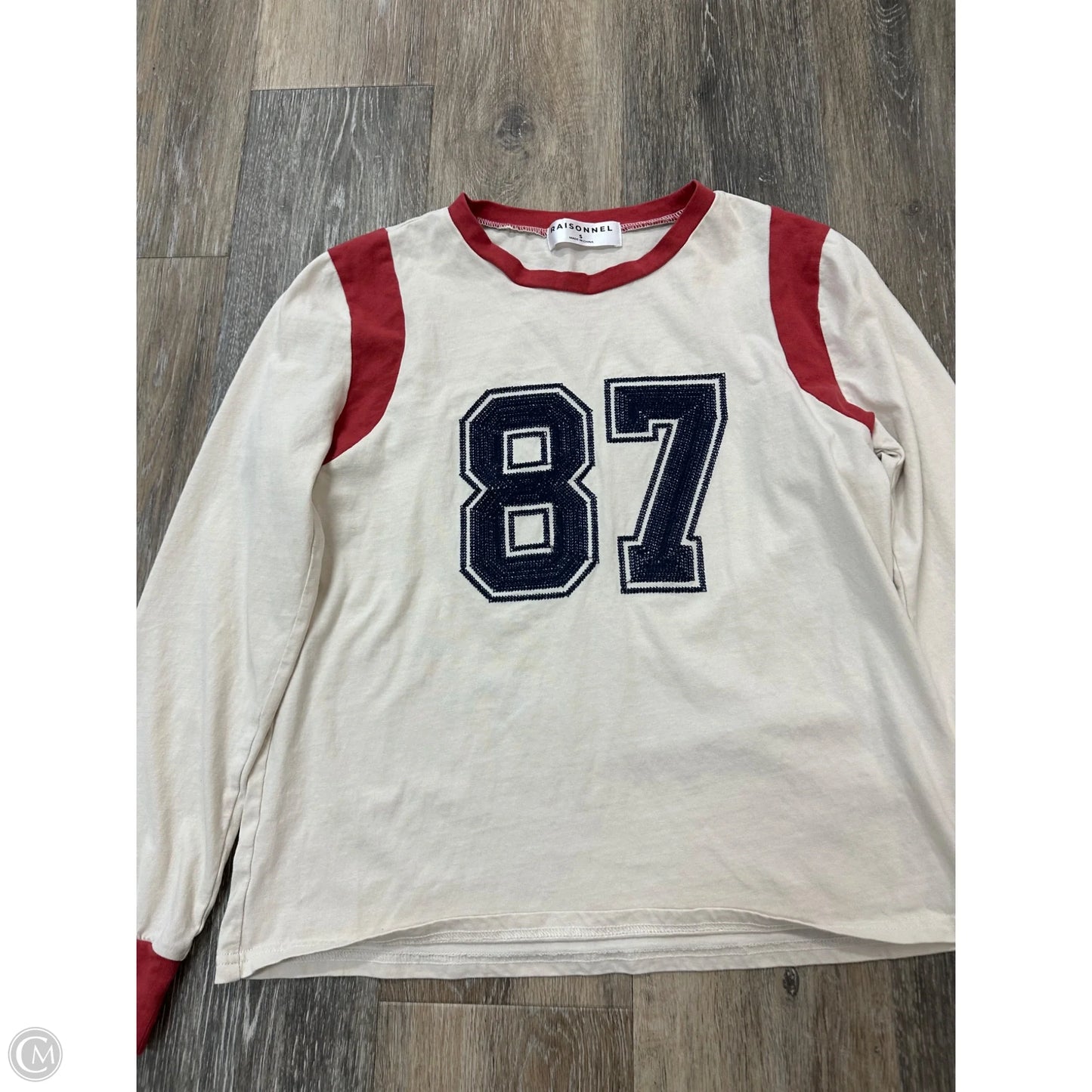 Top Long Sleeve By Raisonelle In Cream, Size: S