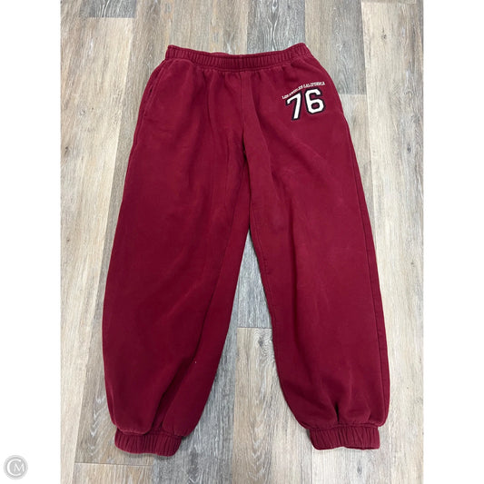 Athletic Pants By Edikted In Red, Size: M
