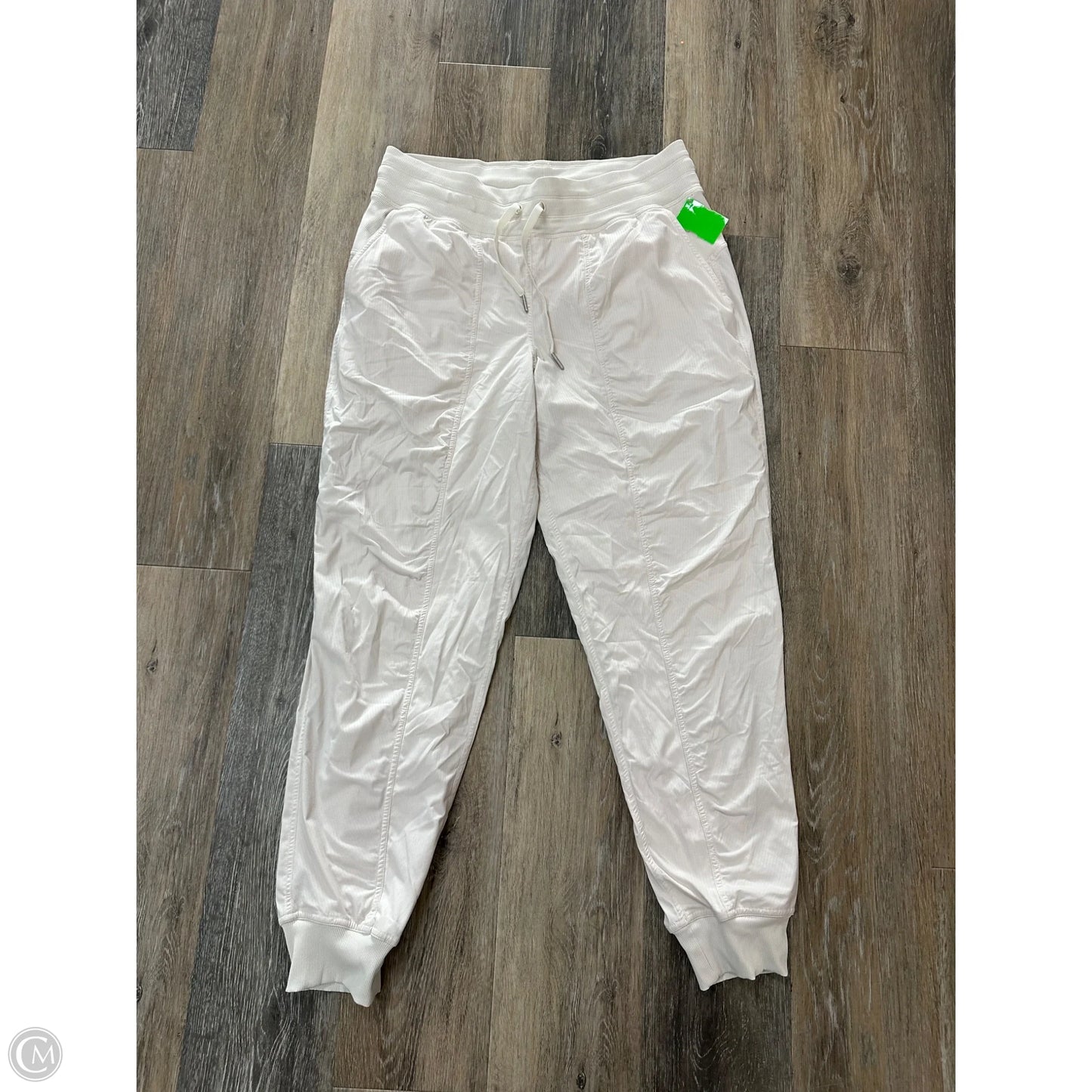 Athletic Pants By Lululemon In Cream, Size: 10