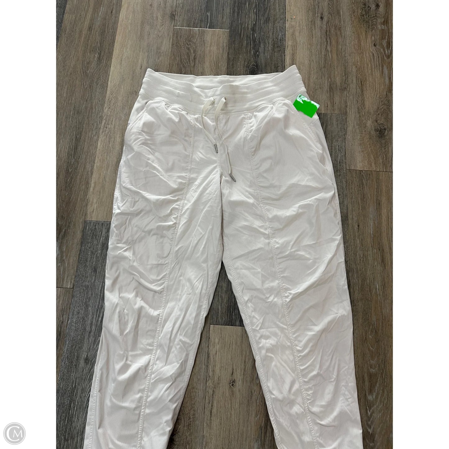 Athletic Pants By Lululemon In Cream, Size: 10