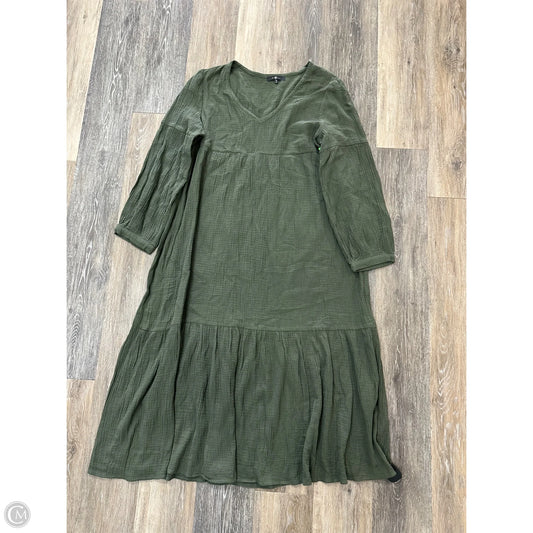 Dress Casual Maxi By 7 For All Mankind In Green, Size: M