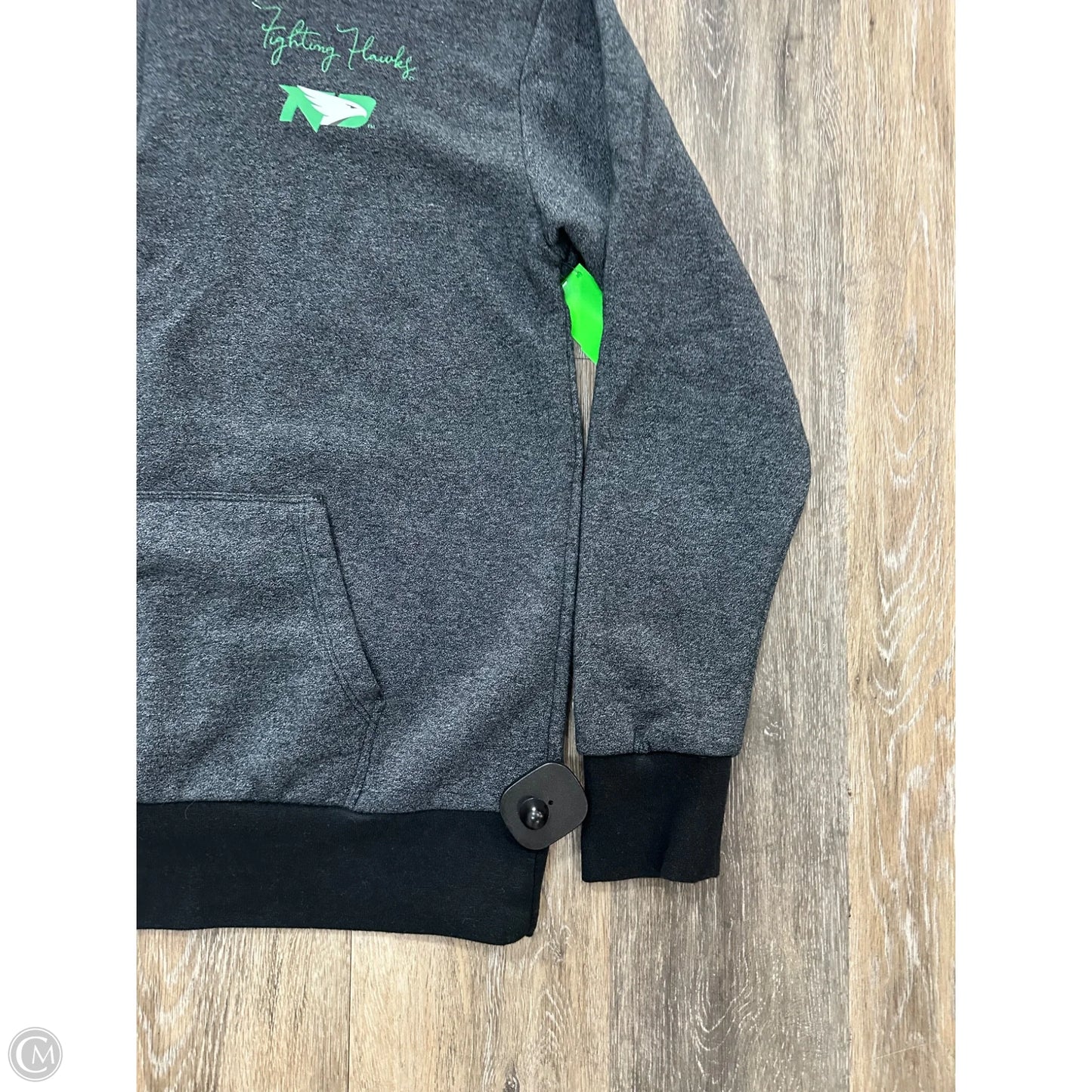 Athletic Sweatshirt Collar By Champion In Grey, Size: M