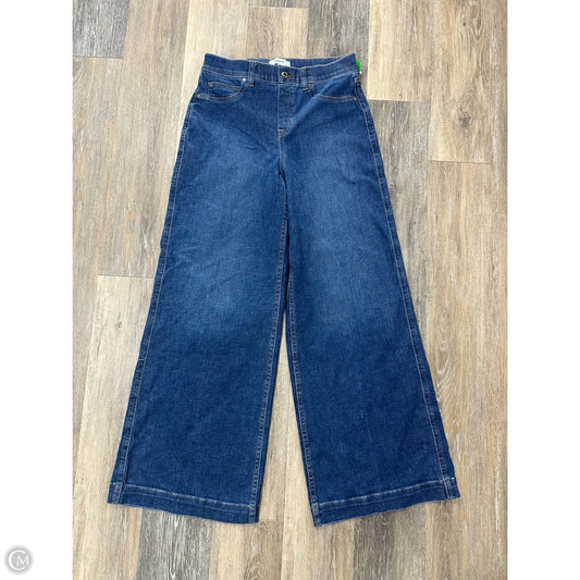 Jeans Wide Leg By Spanx In Blue Denim, Size: M