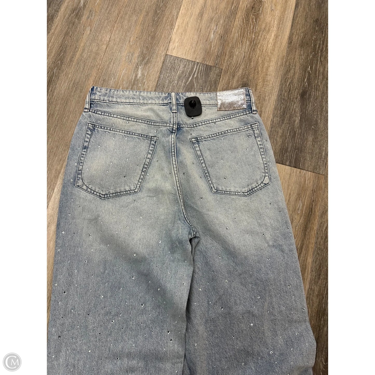 Jeans Wide Leg By Rag And Bone In Blue Denim, Size: 6