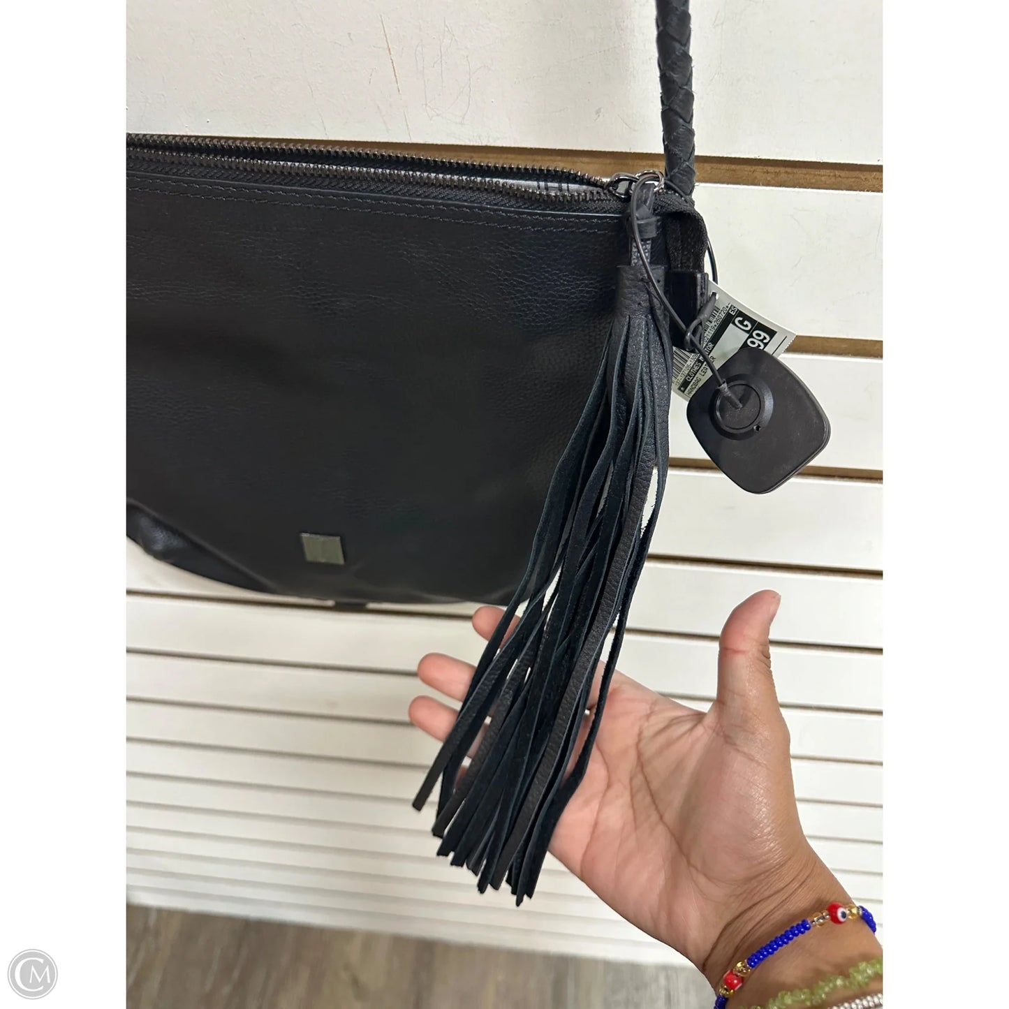 Handbag Leather By Heathers Closet, Size: Medium