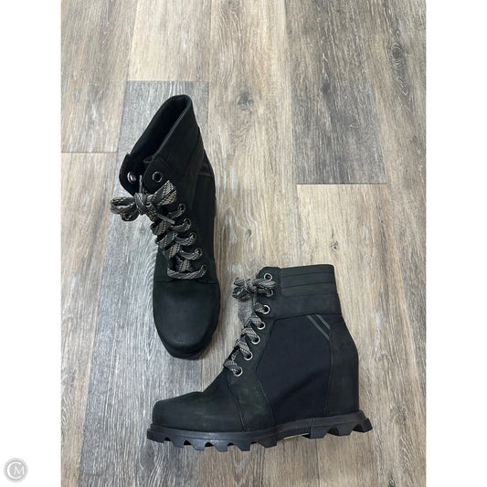 Boots Ankle Heels By Sorel In Black, Size: 9.5