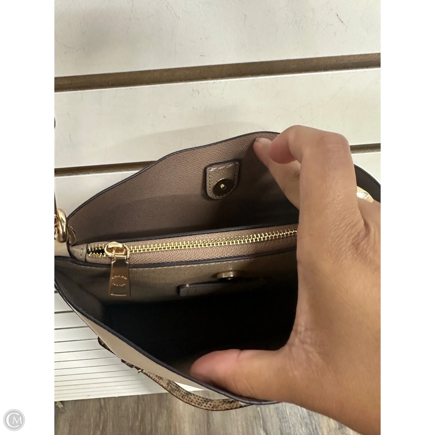 Handbag Designer By Coach, Size: Medium