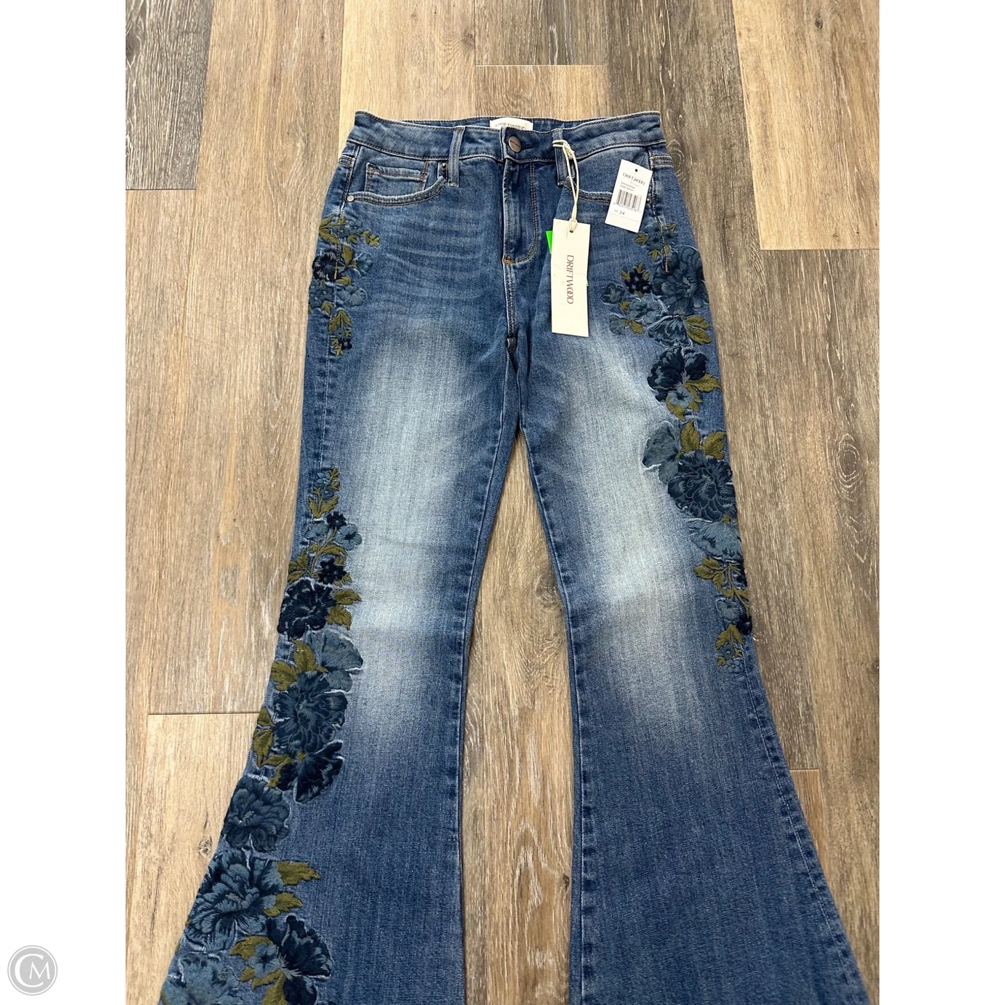Jeans Flared By Driftwood In Blue Denim, Size: 0