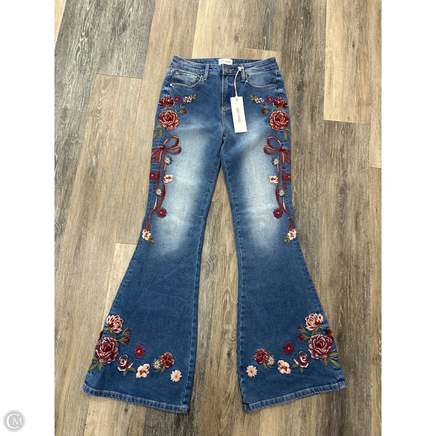 Jeans Flared By Driftwood In Blue Denim, Size: 0