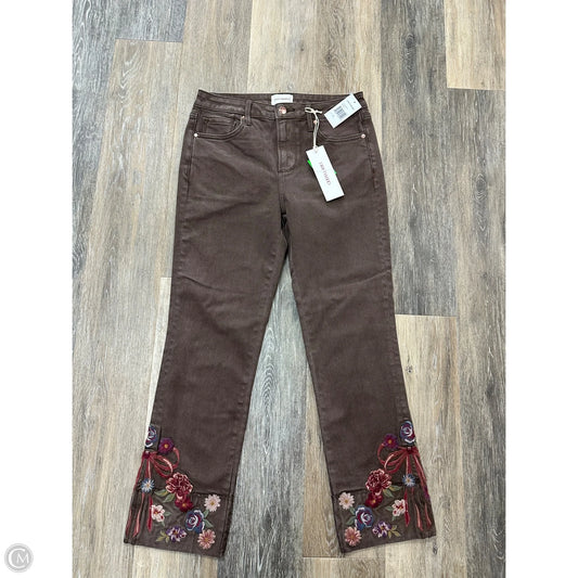 Jeans Straight By Driftwood In Brown Denim, Size: 2