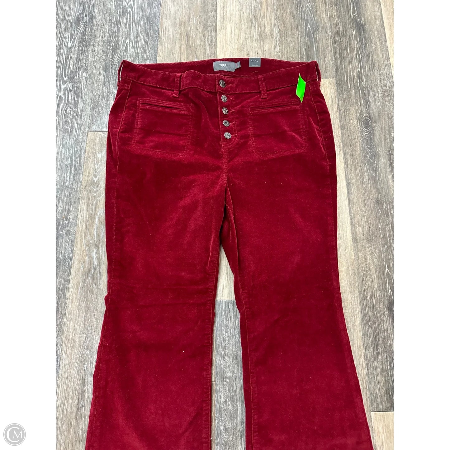 Pants Corduroy By Torrid In Red, Size: 16