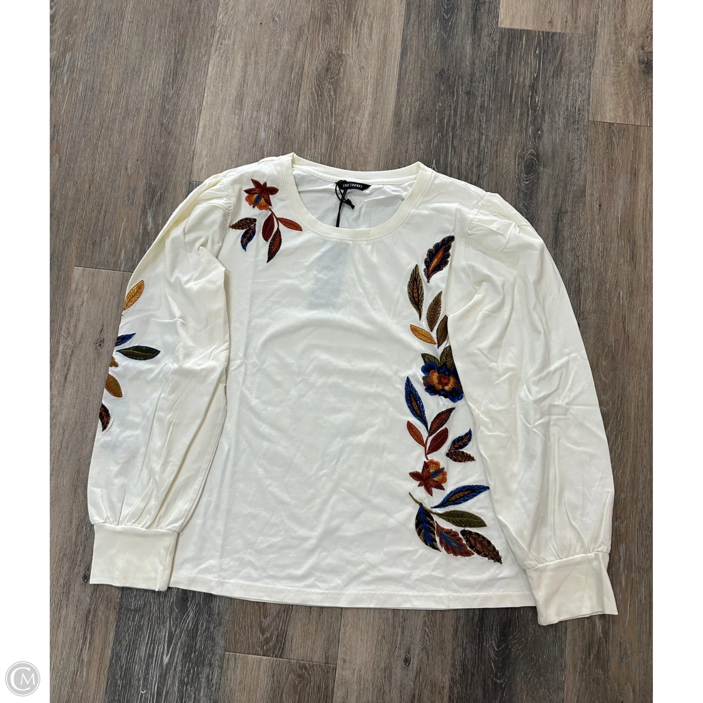 Top Long Sleeve By Driftwood In Cream, Size: Xl
