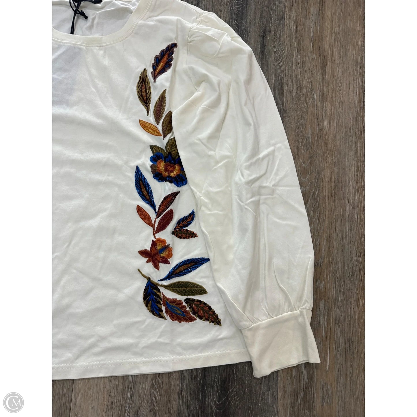 Top Long Sleeve By Driftwood In Cream, Size: Xl