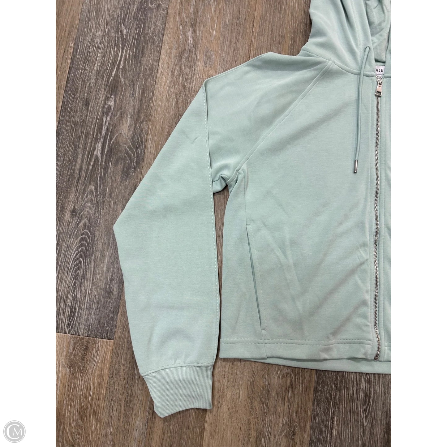 -Athletic Sweatshirt Hoodie By Athleta In Teal, Size: S