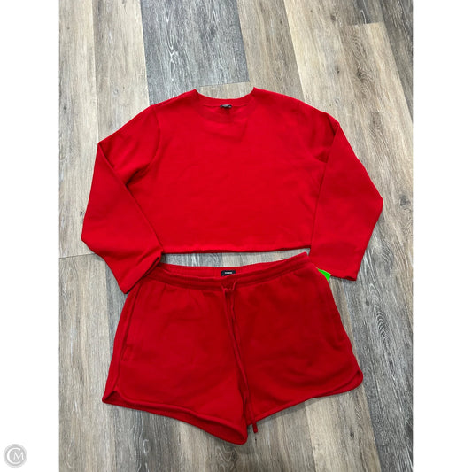 Shorts Set By Express In Red, Size: L