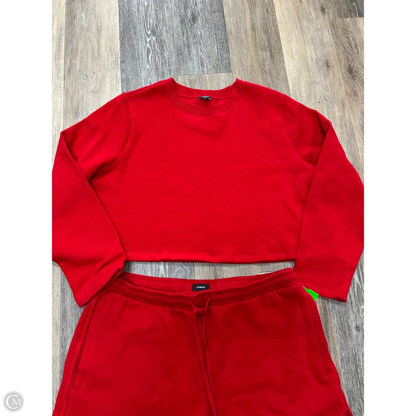 Shorts Set By Express In Red, Size: L