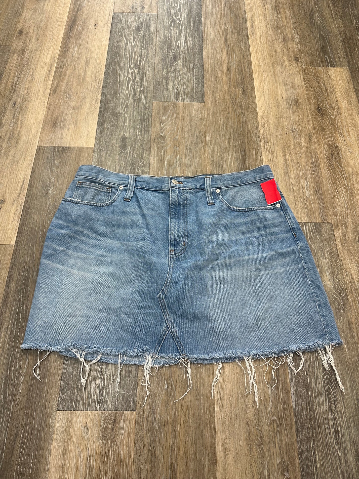 Blue Denim Skirt Mini & Short Madewell, Size 18