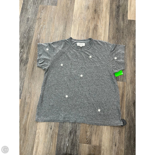 Top Short Sleeve By The Great. In Grey, Size: L