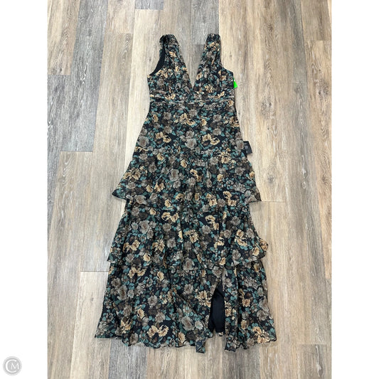 Dress Party Long By Lulus In Floral Print, Size: Xl