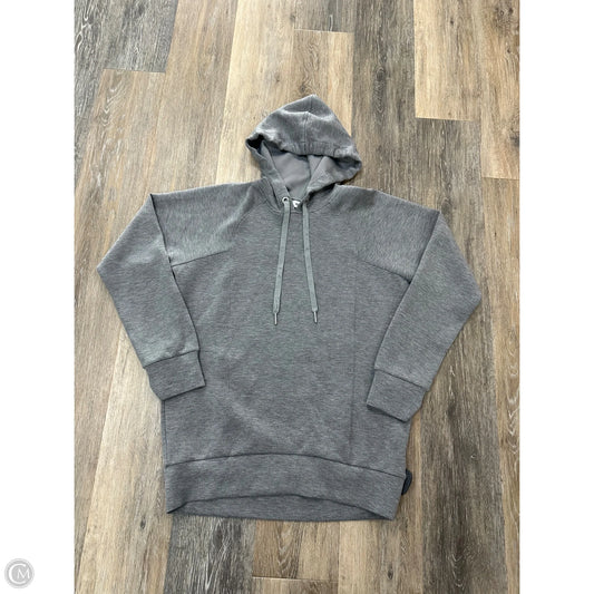 Athletic Sweatshirt Hoodie By Spanx In Grey, Size: Xs