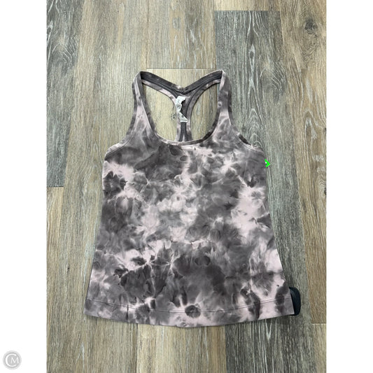 Athletic Tank Top By Lululemon In Tie Dye Print, Size: 4