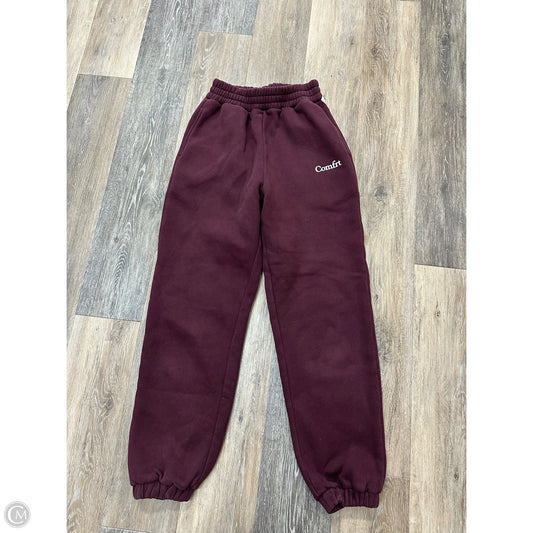 Athletic Pants By Comfrt In Red, Size: Xs