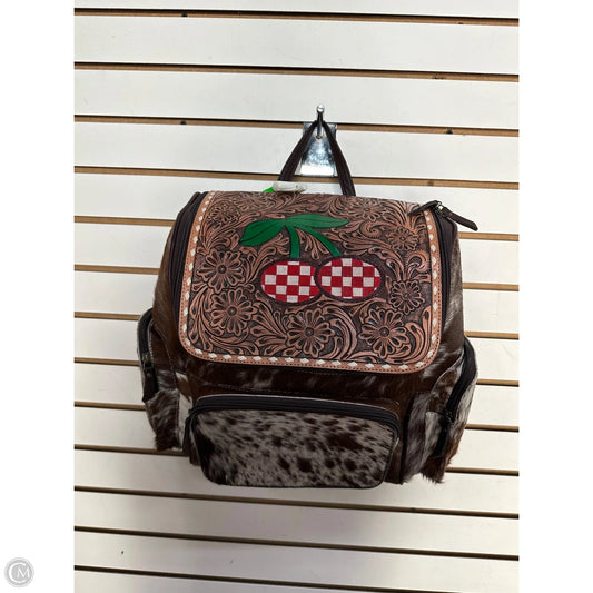 Backpack Leather By Western Linens, Size: Large