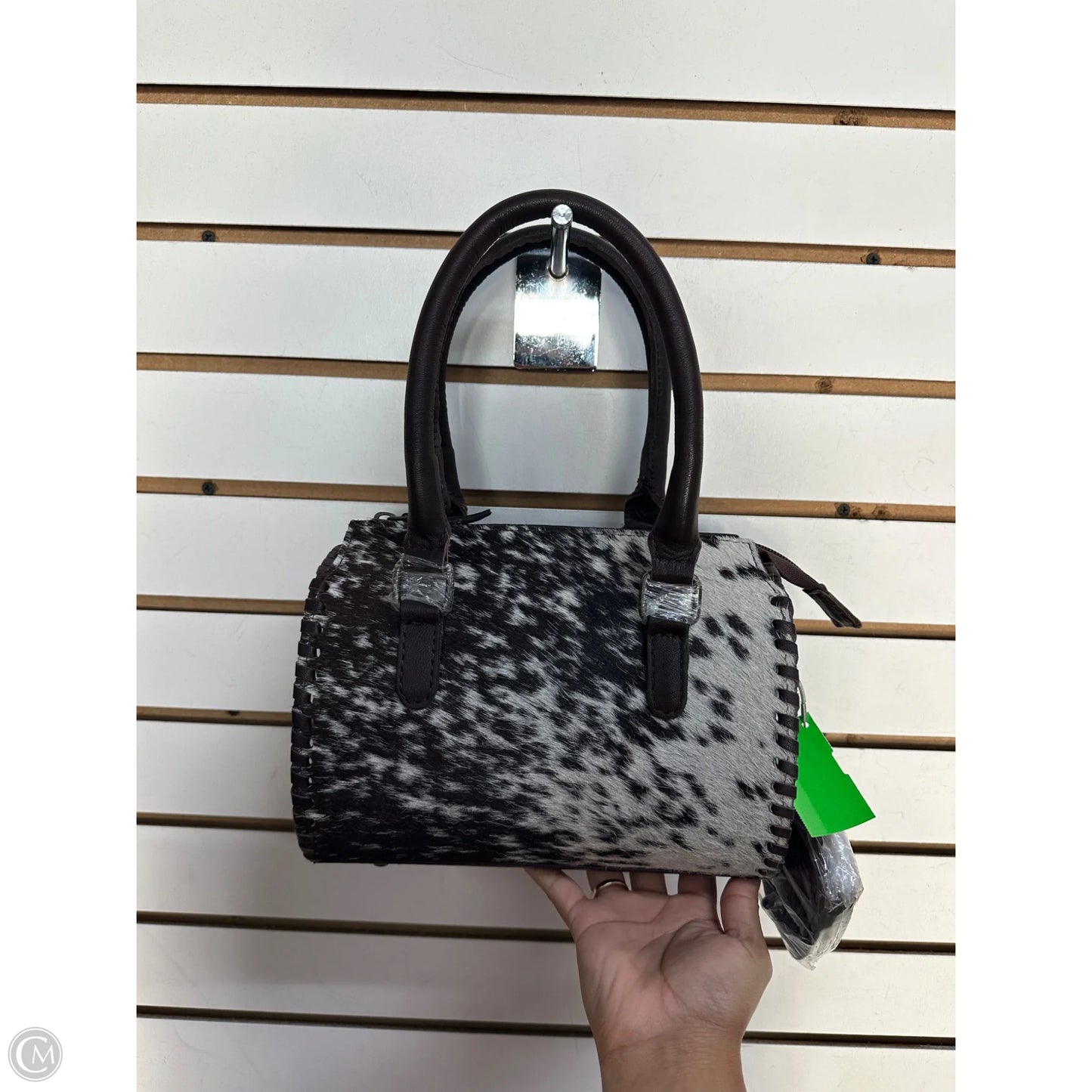 Handbag Leather By Cmc, Size: Medium