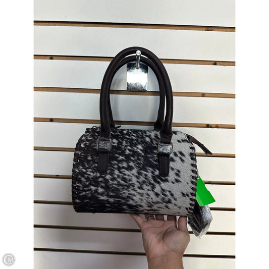 Handbag Leather By Cmc, Size: Medium