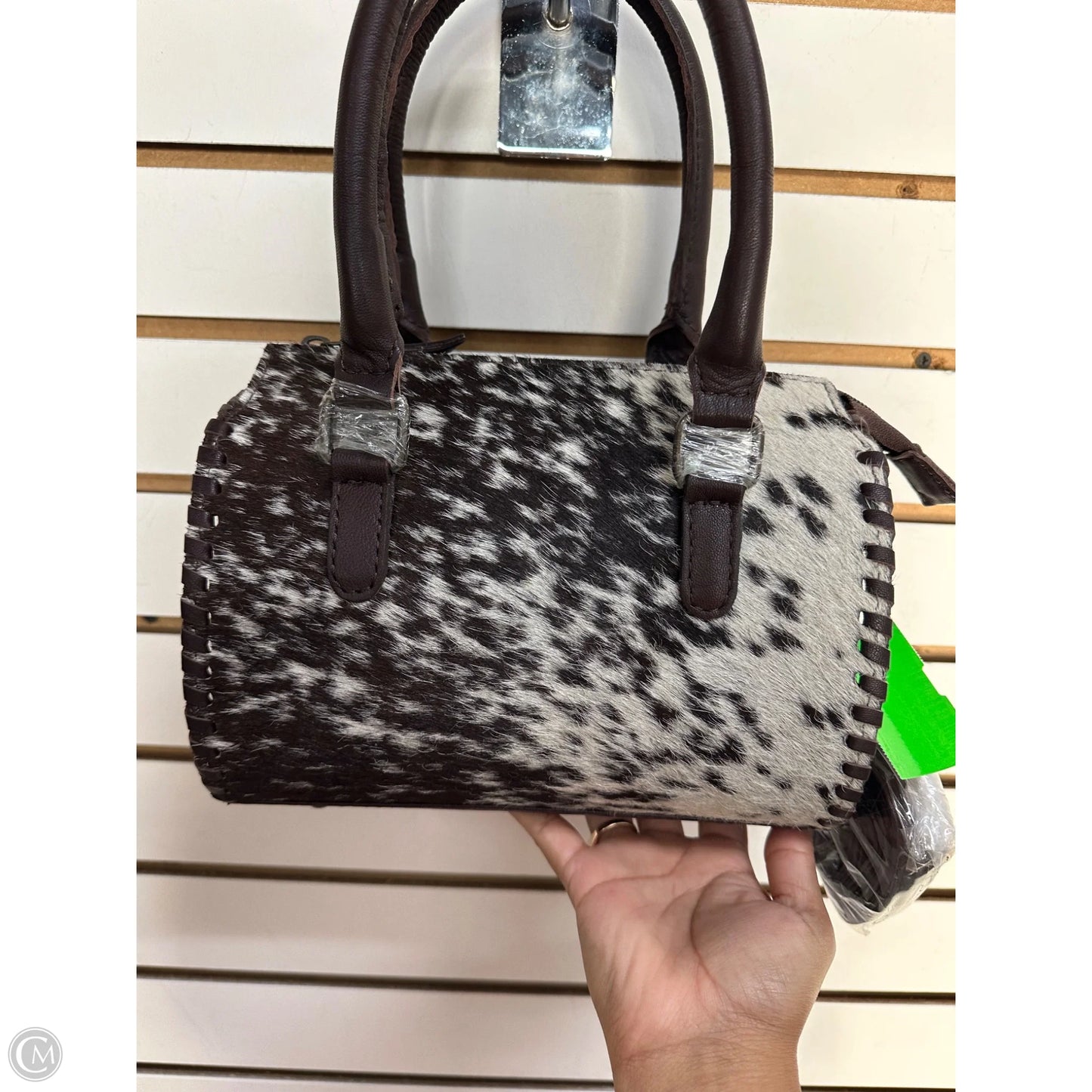 Handbag Leather By Cmc, Size: Medium