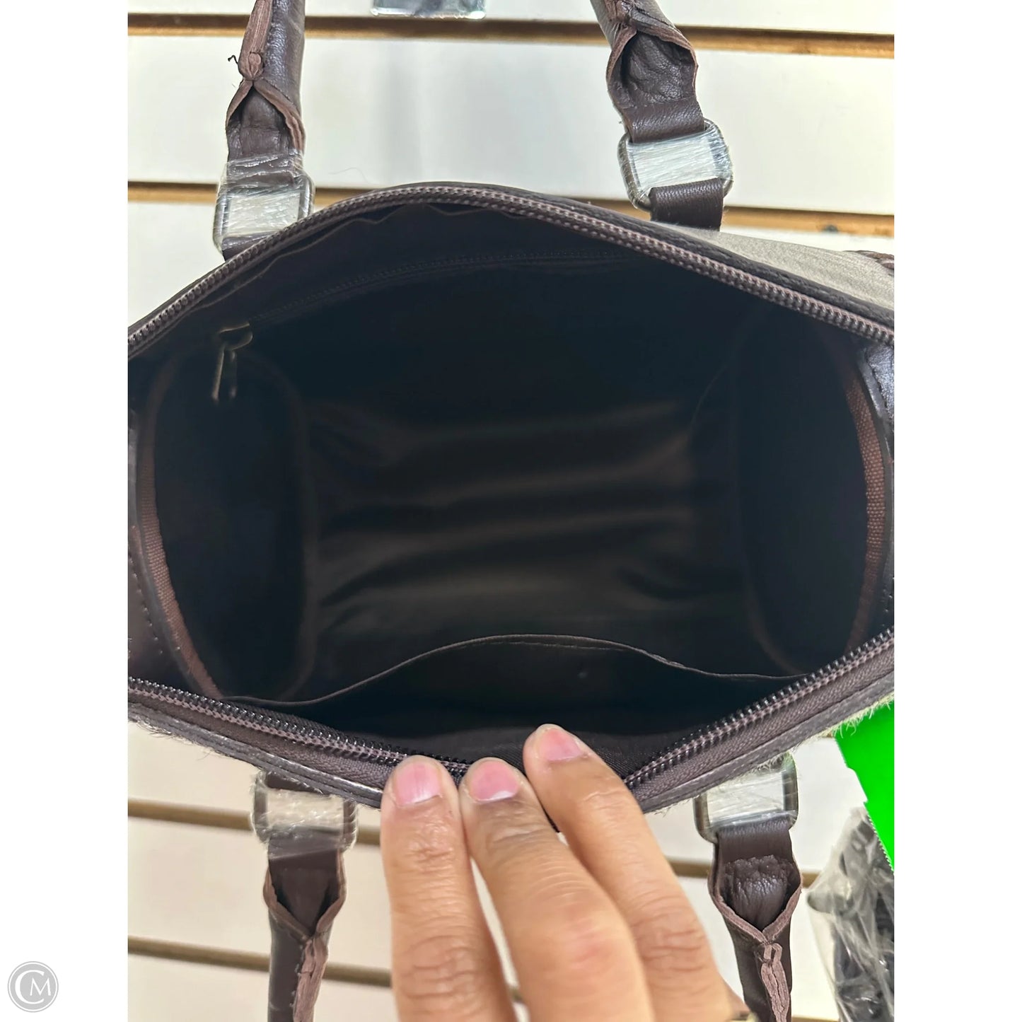 Handbag Leather By Cmc, Size: Medium