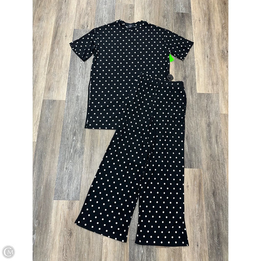 Pant Set 2pc By Dressed in Lala In Polkadot Pattern, Size: S