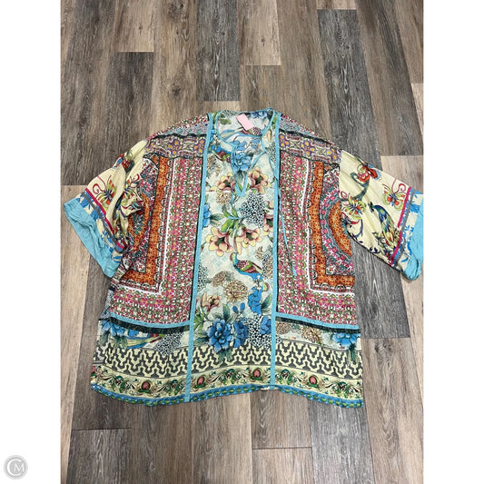 Shawl Designer By Johnny Was In Floral Print, Size: L