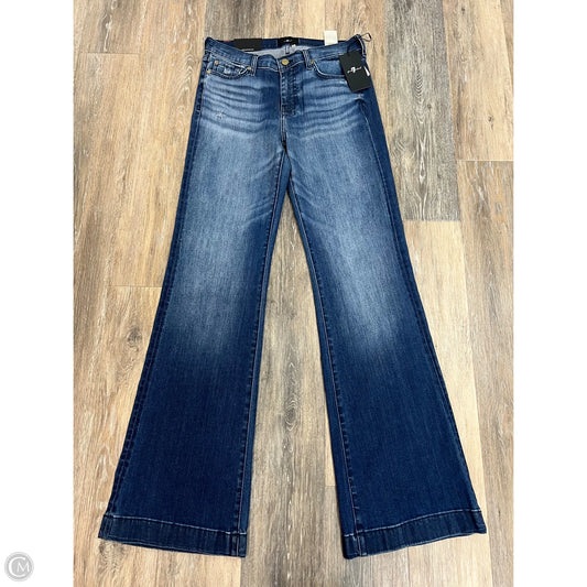 Jeans Straight By 7 For All Mankind In Blue Denim, Size: 10/30