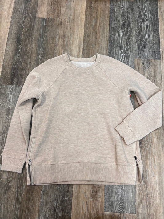 Sweatshirt Crewneck By Thread And Supply In Tan, Size: L