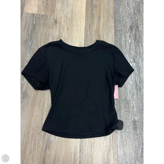 Athletic Top Short Sleeve By 7diamonds In Black, Size: S