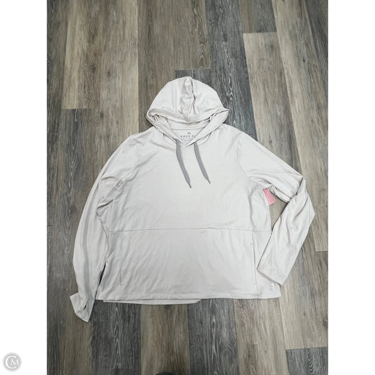 Athletic Sweatshirt Hoodie By Free Fly In Cream, Size: Xl
