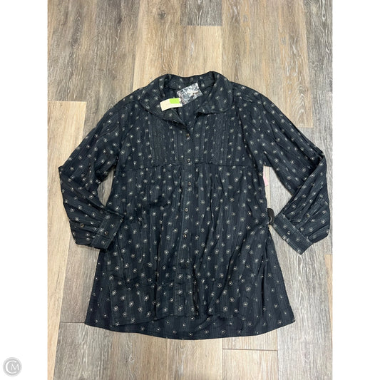 Blouse Long Sleeve By Pilcro In Grey, Size: M