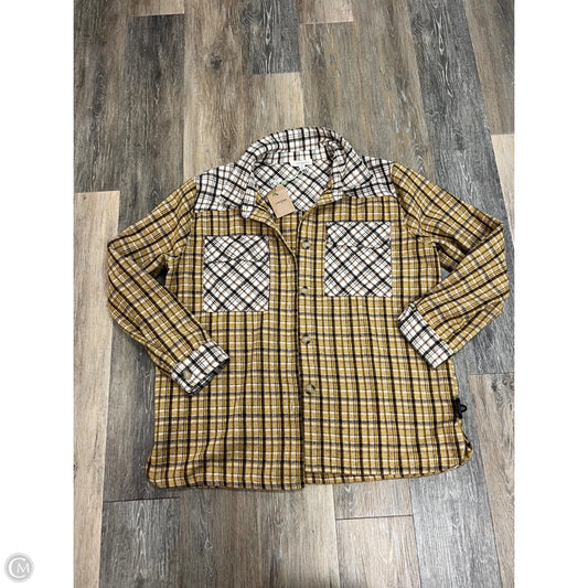 Jacket Shirt By Umgee In Plaid Pattern, Size: 1x