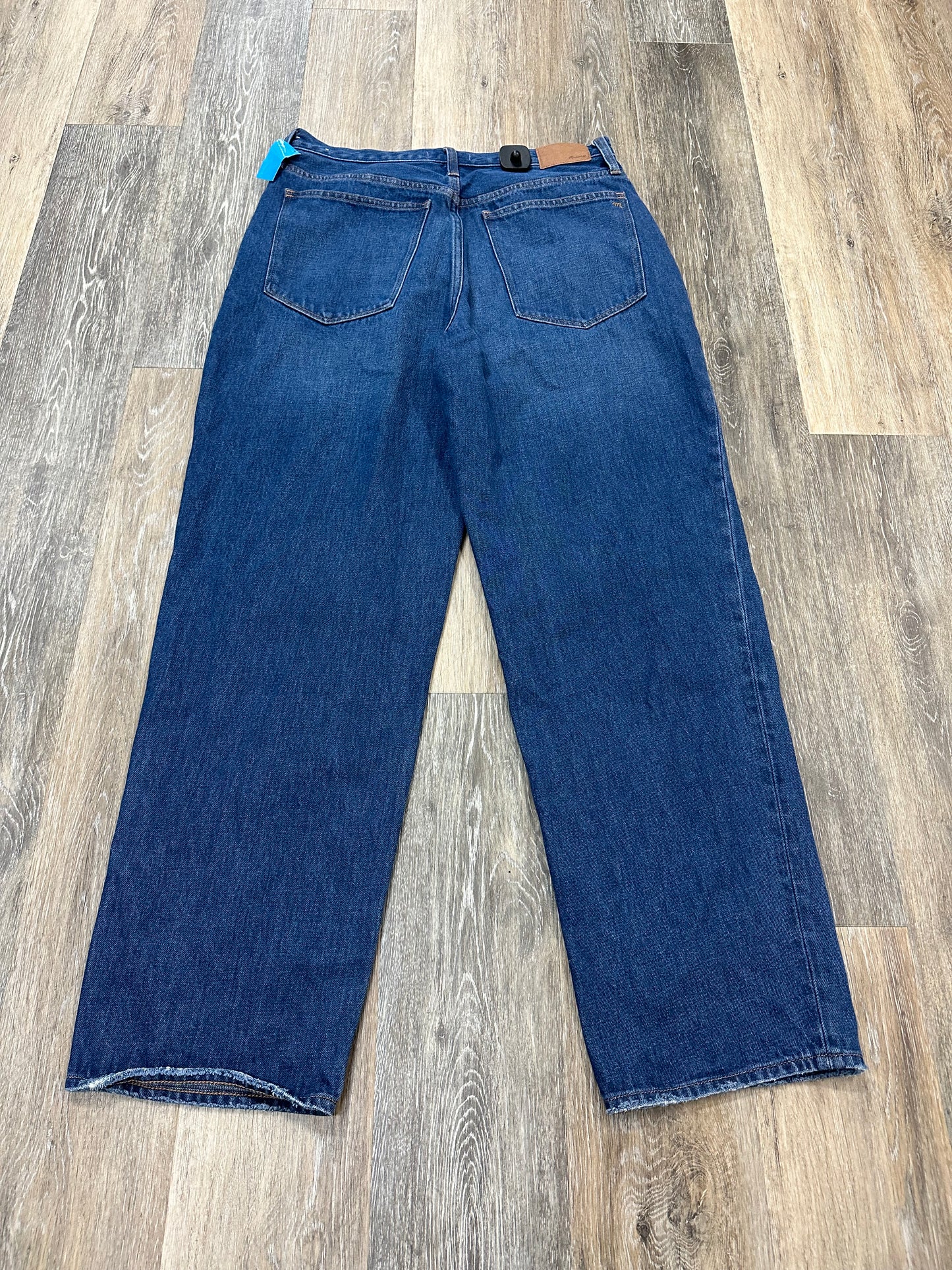 Jeans Straight By Madewell In Blue Denim, Size: 12