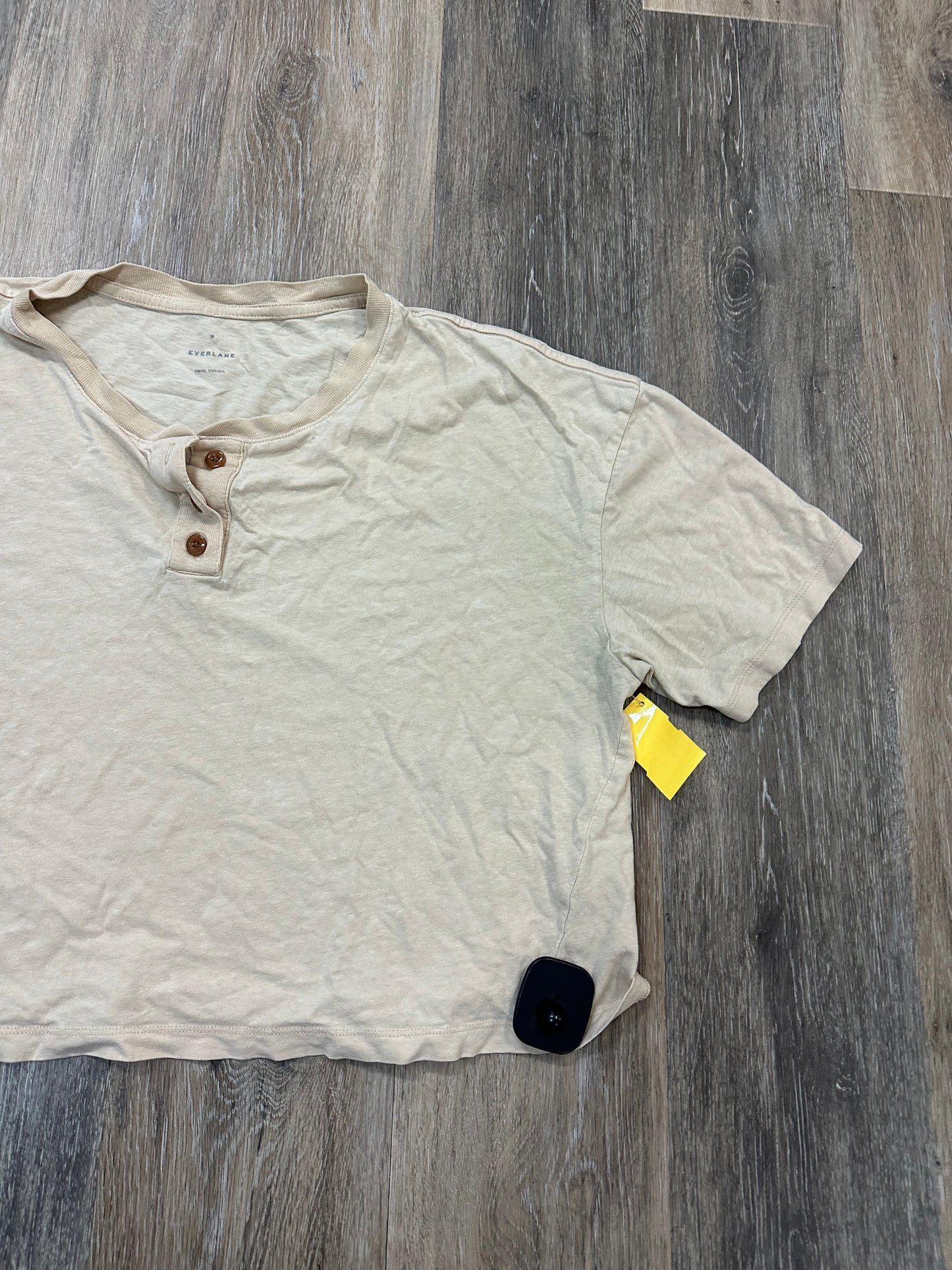 Top Short Sleeve By Everlane In Tan, Size: M