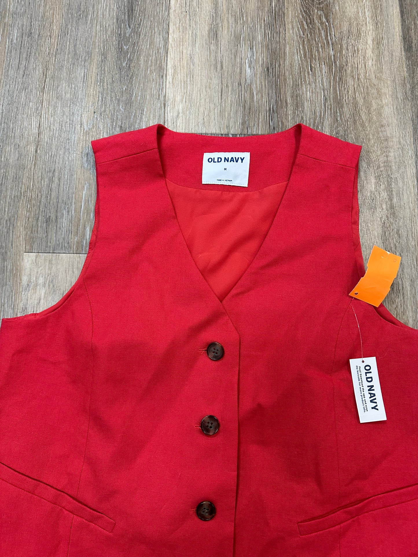 Vest Other By Old Navy In Red, Size: M