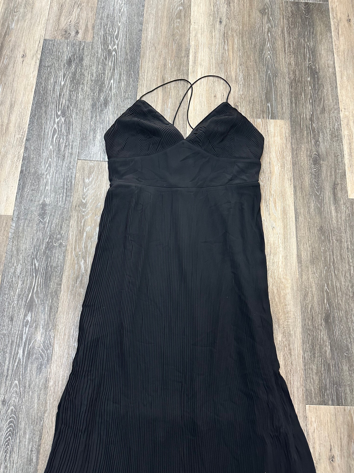 Dress Casual Maxi By Banana Republic In Black, Size: 12