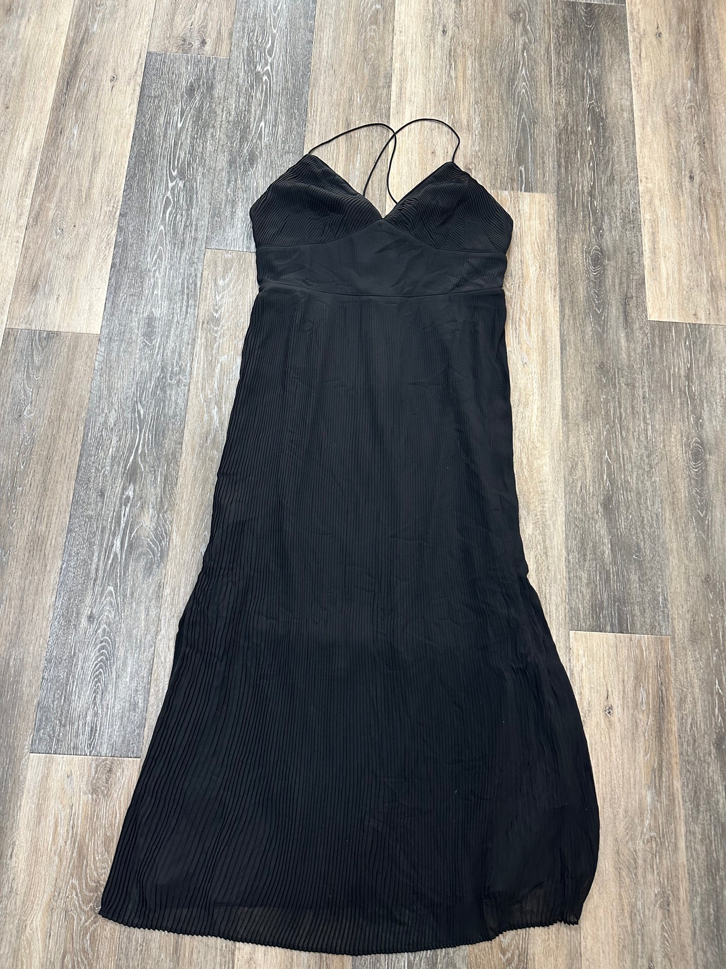 Dress Casual Maxi By Banana Republic In Black, Size: 12